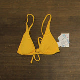 Roxy Haleiwa Built Swim Bikini Top Juniors 19810860313 Golden Rod Gold S
