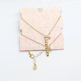 Unique Designs 2 Pack Matching Ballet Slipper Bracelets Gold Yellow 6.5" + 1"