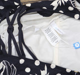 Bleu Rod Beattie Trouble Lace Down One Piece Swimsuit Black / Ivory Multi 12