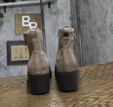 Style & Co. Womens Sayylor Dress Booties 10019630400 Taupe Microsuede Brown 9.5M