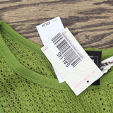 Miken Womens Crochet Cover Up Tank I2417K711 Woodbine Green L