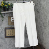 Anne Klein Womens Mid Rise Pintucked Wide-Leg Pants 10895881 Anne White 16