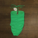 PQ Embroidered Josie One-Piece Swimsuit CLO-5012P Clover Green S