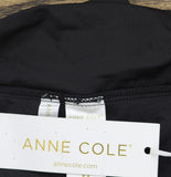 Anne Cole Skirted Bikini Bottom With Built-In Brief MYPB41401 Black 16W
