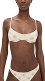 Solid & Striped Womens Swim Bikini The Eva Top Brule Brown M