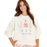 Vinyl Threads Womens Nutcracker Fleece Graphic Sweatshirt 94769758 Off White XL