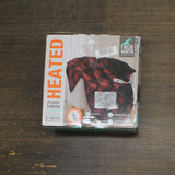 True North Microplush Plaid Heated Electric Throw Blanket Red / Black 50x60