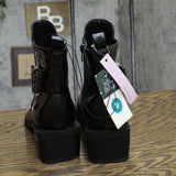 Wild Fable Giovanna Buckle Western Ankle Boots with Memory Foam Insole Black 9M