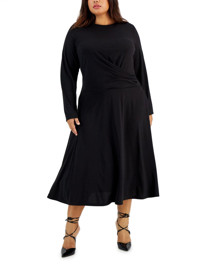 Calvin Klein Women's Plus Size Side-Gathered Dress W2GDX800 Biggybargains Calvin Klein Women's Plus Size Side-Gathered Dress W2GDX800 Biggybargains