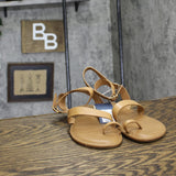 Universal Thread Womens Sol Toe Loop Ankle Strap Sandals 92609426 Tan Brown 8.5M