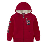 Levi's Boys Zip Up Sherpa Lined Hood Fleece Graphic Hoodie 91L963F Red XL