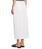 Eileen Fisher Womens Maxi Full Length Straight Skirt A-Line Denim White L