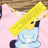 Licensed Character Girls Bluey Long Sleeve Pajama Top QF071GLLKL Pink 6