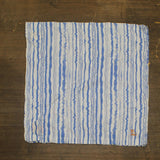 Coniglio Palm Beach 4 Printed Cotton Napkins Wiggle Stripe Light Blue 22" x 22"