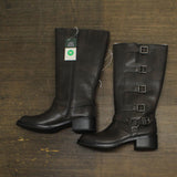 Wild Fable Womens Rebel Tall Moto Buckle Boots 90366583 Brown 10M