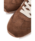 DV Dolce Vita Womens Hype Round Toe Low Top Lace Up Sneakers Chestnut Brown 8.5M