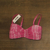 DKNY Womens Strapless Bathing Suit Bikini Top DI9TJ414 Hot Pink Multi M