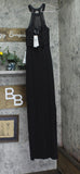 Speechless Juniors Embellished Ruched Cutout Gown Dress Black 0