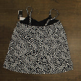 Island Escape Cape Town Printed Tankini Swim Top N770658 Black / White 16W
