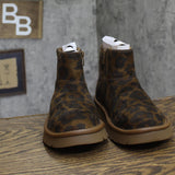 Universal Thread Womens May Faux Microsuede Boots 94642660 Leopard Brown 7M