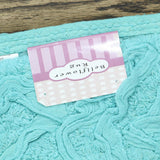 Home Weavers Bell Flower Collection 100% Cotton Tufted Bath Rug Turquoise 24"x40
