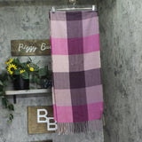 Style & Co. Womens Chevron Weave Buffalo Scarf SC9542507 Wine Purple Multi