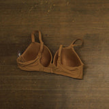 Auden Womens Luxe Stretch Comfort Wire Demi Bra 94266658 Caramel Brown 38B