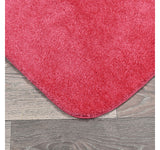 Gardland Rug Traditional 3-piece Bath Rug Set Pink Hibiscus Standard