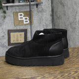 Wild Fable Womens Missy Platform Booties with Memory Foam Insole Black 11M