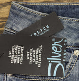 Silver Jeans Co. Womens Suki Mid Rise Curvy Fit Capri Jeans Indigo Blue 24x23.5