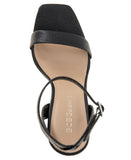 BCBGeneration Womens Caroline Platform Sandal Stiletto Heels Black Lizard 9M