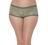 Maidenform Womens One Fab Fit Microfiber Boyshorts 40760 Green Print S