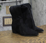 On 34th Womens Gabriellaa Over the Knee Dress Boot Black Microsuede 7.5M