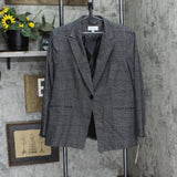Calvin Klein Womens Plus Size Menswear One-Button Blazer Jacket X37JX21B