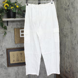 Sanctuary Womens Woven Cover Up Cotton Pants Sanctuary White M