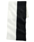 On 34th Brushed Rib Colorblocked Scarf MO9542503 Black / White