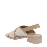 Franco Sarto Womens Silvie Heeled Sandals J4225M1 Natural White 7M