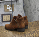 Sun + Stone Womens Adelinee Double Zip Ankle Booties Brown 6M