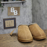 Bearpaw Slip-On Wool Lined Water-Repellent Suede Slippers Hickory Brown 5