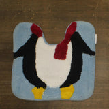 Avanti Home Holiday Penguin Christmas Bath Mat Rug Set Blue Multi 2-Piece