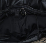 GUESS Womens Sleeveless Faux Leather Tanya Strapless Mini Dress Jet Black 10