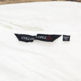 Colleen Lopez Women's Plus Size Mixed Media Tank Top 698386-Plus White 2X