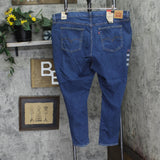 Levis Womens Plus Size 721 High Rise Skinny Jeans Straight Through Blue 24W