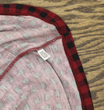 Cuddl Duds with Stretch Long Sleeve Crew Neck Top Rhubarb Buffalo Red XL
