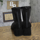 A New Day Celaena Block Heel Mesh Boots 94568457 Black 7.5M