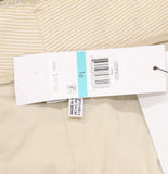 DKNY Seersucker High Rise Wide-Leg Pants UD5PS051 Beige Brown 16US