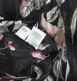 RACHEL Rachel Roy Womens Mae Printed Tiered Maxi Dress Cascade Garden Black 14