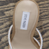 Steve Madden Women's Libbie Heeled Sandal LIBB03S1 Camel Nubuck Brown 10M