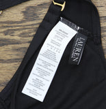 Lauren Ralph Lauren Beach Club Solid Macrame Ring Bikini Top 20501142 Black 4
