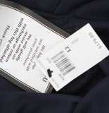 B&A By Betsy & Adam Embellished Maxi Evening Dress Gown Woven Navy Blue 12